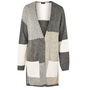 Top Shop Patchwork Marled Cardigan